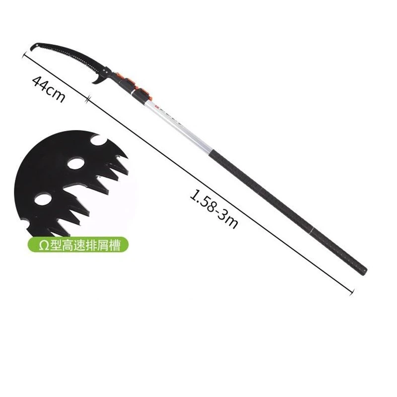 3m Aluminum Telescopic Pole Saw With Double Hook Insulated Model factory